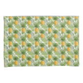 Tropische palmbladeren en ananassen kussensloop (Voorkant-Rechts)