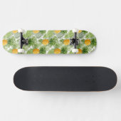 Tropische palmbladeren en ananassen persoonlijk skateboard (Horizontaal)