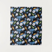 Tropische palmbladeren en balflessen wandkleed (Voorkant)