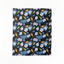 Tropische palmbladeren en balflessen