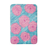 Tropische palmbladeren en vloerbedekking badmat (Voorkant Verticaal)