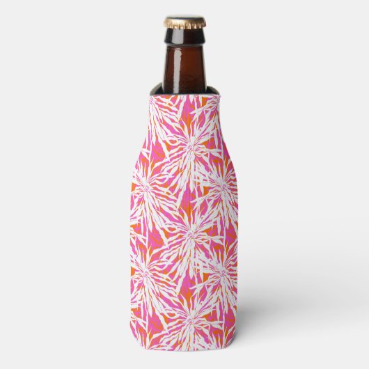 Tropische palmbladeren flesjeskoeler (Fles Voorkant)
