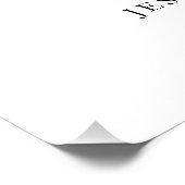 tropische palmbladeren florale gunsten teken perfect poster (Hoek)