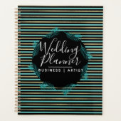 Tropische palmbladeren Folie strepes Wedding Planner (Voorkant)