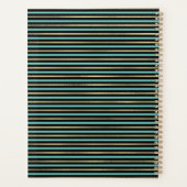 Tropische palmbladeren Folie strepes Wedding Planner (Achterkant)