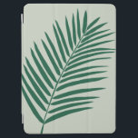 Tropische palmbladeren, groen en olijfgroen iPad air cover<br><div class="desc">Tropisch palmblad-illustratie - grijs-groen en olijfgroen.</div>