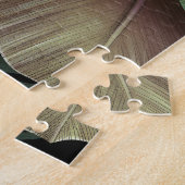 Tropische palmbladeren, handgetekende 3D illustrat Legpuzzel (Zijkant)