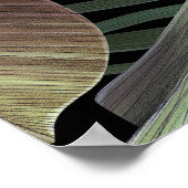 Tropische palmbladeren, handgetekende 3D illustrat Poster (Hoek)