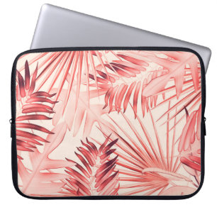 Tropische palmbladeren, Hawaïaans stijlvol patroon Laptop Sleeve