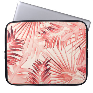 Tropische palmbladeren, Hawaïaans stijlvol patroon Laptop Sleeve