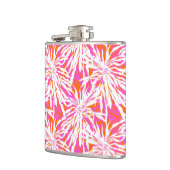 Tropische palmbladeren heupfles (Links)