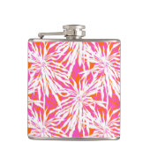 Tropische palmbladeren heupfles (Voorkant)