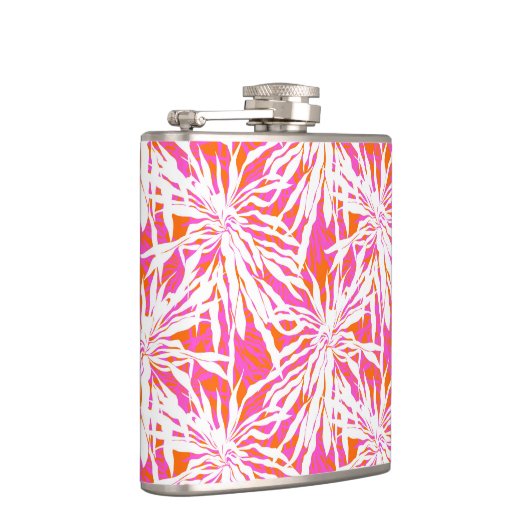 Tropische palmbladeren heupfles (Rechts)