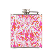 Tropische palmbladeren heupfles (Achterkant)