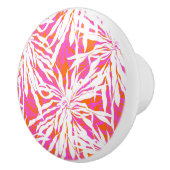 Tropische palmbladeren keramische knop (Rechts)