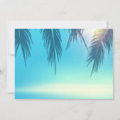 Tropische palmbladeren Koel Ananas Retirement Kaart (Achterkant)