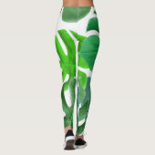 Tropische palmbladeren leggings (Achterkant)