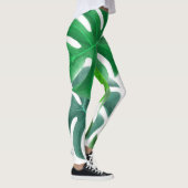 Tropische palmbladeren leggings (Rechts)