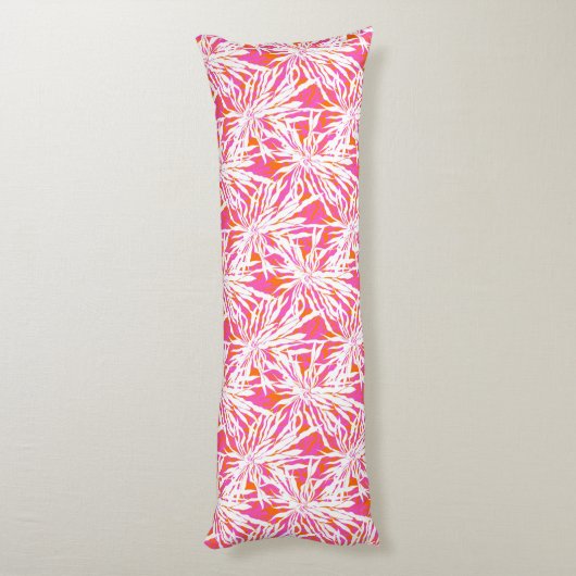 Tropische palmbladeren lichaamskussen (Achterkant (Verticaal))