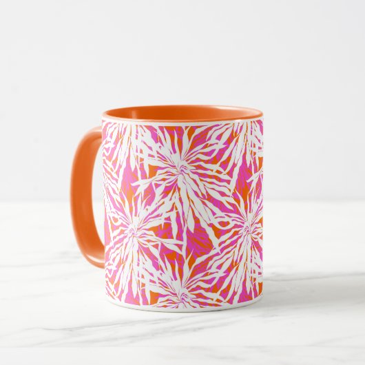 Tropische palmbladeren mok (Voorkant links)