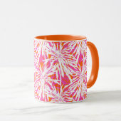 Tropische palmbladeren mok (Voorkant rechts)