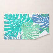 Tropische palmbladeren, monogrammen bad handdoek (Handdoek)