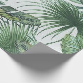 Tropische palmbladeren, monstera, bananenblad, jun cadeaupapier (Hoek)