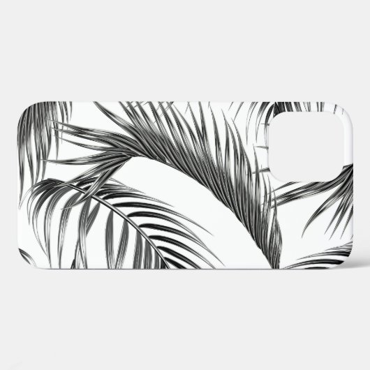 Tropische palmbladeren, naadloos oerwoud. Case-Mate iPhone case (Achterkant (horizontaal))