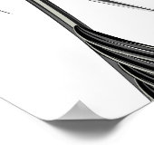 Tropische palmbladeren, naadloos oerwoud. poster (Hoek)