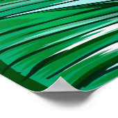 Tropische palmbladeren naadloze  florale pasta poster (Hoek)