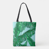 Tropische palmbladeren naadloze  florale pasta tote bag (Achterkant)