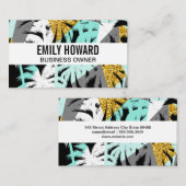 Tropische palmbladeren | Natuurlijke Visitekaartje (Voorkant / Achterkant)