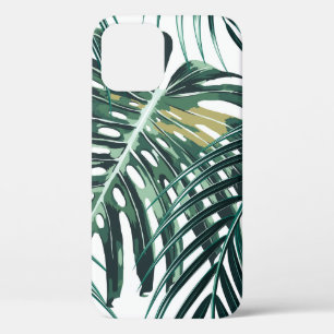 Tropische palmbladeren, oerwoud verlaat naadloze f Case-Mate iPhone case