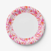 Tropische palmbladeren papieren bordje (Voorkant)