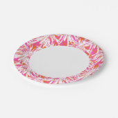 Tropische palmbladeren papieren bordje (Gekanteld)