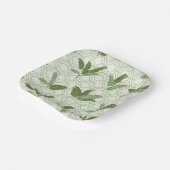 Tropische palmbladeren papieren bordje (Gebogen)