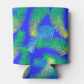 Tropische palmbladeren patroon - moderne botanisch blikjeskoeler (Achterkant)