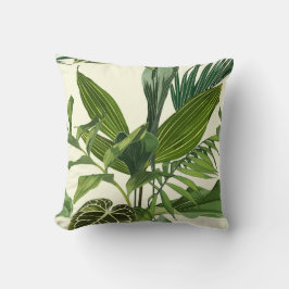 Tropische palmbladeren, plant, bloemige naadloze. kussen