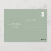 Tropische Palmbladeren Proefavond Diners Uitnodigi Briefkaart (Achterkant)