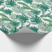 Tropische palmbladeren prullenbak cadeaupapier (Hoek)