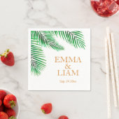 Tropische palmbladeren servet (Insitu)