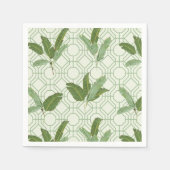 Tropische palmbladeren servet (Voorkant)