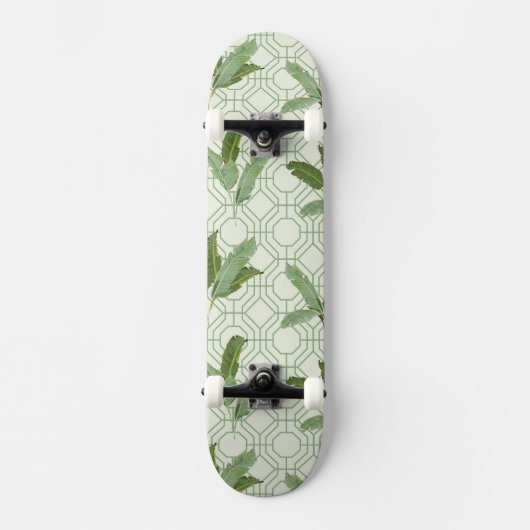 Tropische palmbladeren skateboard (Voorkant)