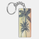 Tropische palmbladeren sleutelhanger (Voorkant Links)