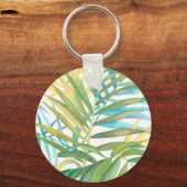 Tropische palmbladeren sleutelhanger (Voorkant)