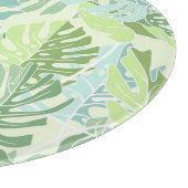 Tropische palmbladeren snijplank (Hoek)