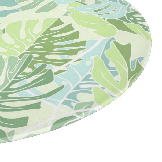 Tropische palmbladeren snijplank (Hoek)