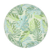 Tropische palmbladeren snijplank (Voorkant)