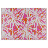 Tropische palmbladeren snijplank (Voorkant)