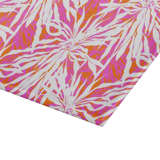 Tropische palmbladeren snijplank (Hoek)